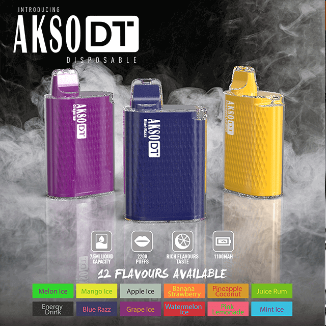 Boîte de vape jetable HCigar AKSO DT 1100mAh 2200 Puffs