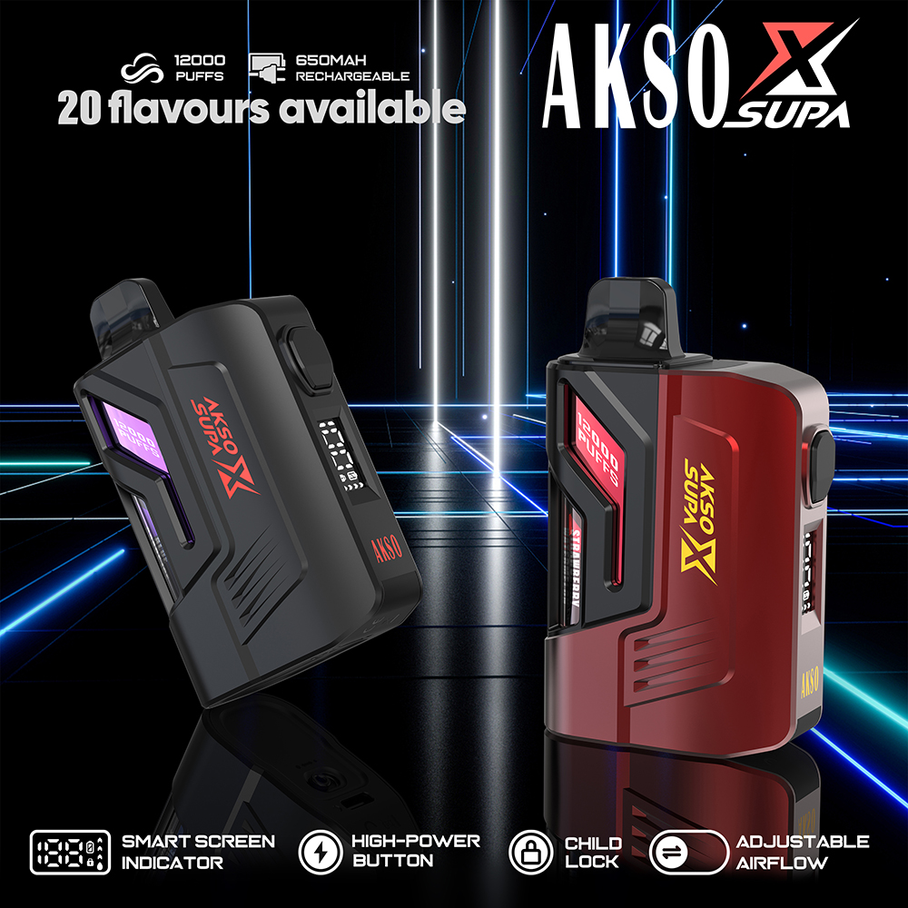 SUPA X - 650mAh (Rechargeable) Bouton Boost 12000 Puffs 